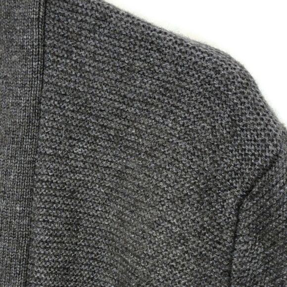 Basin Range Wool Angora Ribbed Gray Long Knit Cardigan Sweater Size XS - Picture 3 of 8